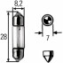 Автолампа Behr Standard T8X28 SV7-8 3 W прозрачная HELLA 8GM002094121 (фото 1)