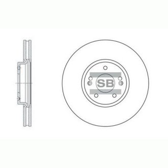 Диск гальмівний Hi-Q (SANGSIN) SD1053