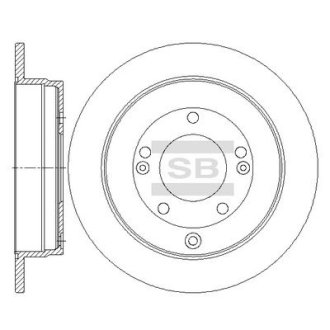 Диск гальмівний Hi-Q (SANGSIN) SD1089