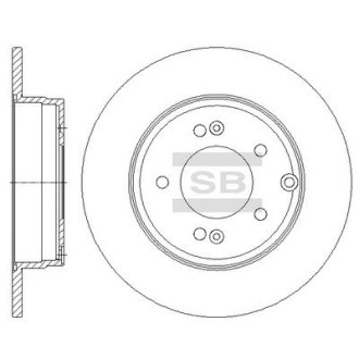 Диск гальмівний Hi-Q (SANGSIN) SD1099