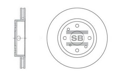 Диск гальмівний KIA SEPHIA SHUMA передн. (SANGSIN) Hi-Q (SANGSIN) SD2015