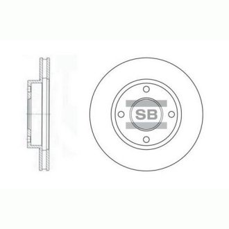 Гальмівний диск Hi-Q (SANGSIN) SD3027