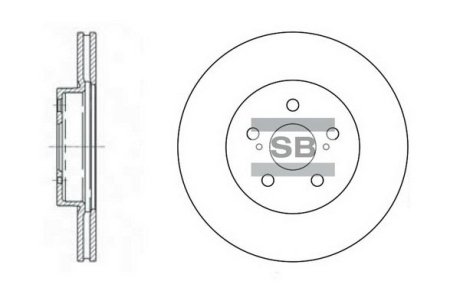 Диск гальмівний Hi-Q (SANGSIN) SD4001