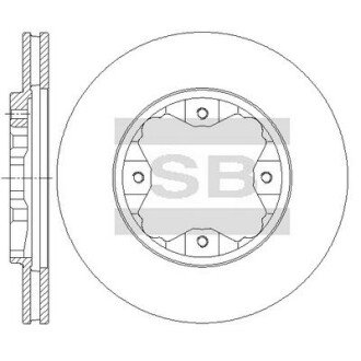 Диск гальмівний HONDA ACCORD IV(CB) передн. (SANGSIN) Hi-Q (SANGSIN) SD4108