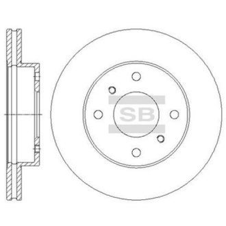 Гальмівний диск Hi-Q (SANGSIN) SD4225