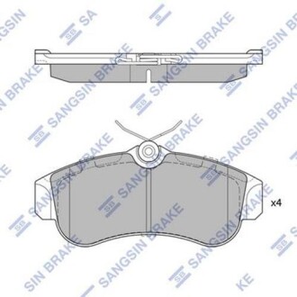 Гальмiвнi колодки кт. Hi-Q (SANGSIN) SP1581