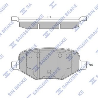 Колодка гальм. диск. FORD EXPLORER 15- задн. (SANGSIN) Hi-Q (SANGSIN) SP1621