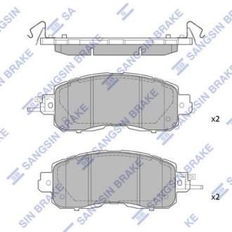 Колодки гальмівні дискові Hi-Q (SANGSIN) SP1765