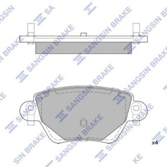 Гальмiвнi колодки кт. Hi-Q (SANGSIN) SP2031