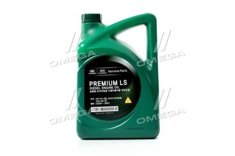 Олива моторна Hyundai/Kia Premium LS Diesel 5W-30, 6л HYUNDAI / KIA Hyundai/Kia/Mobis 0520000611