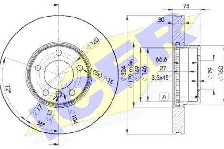 Диск гальмівний ICER 78BD5859-2