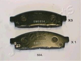 MITSUBISHI гальмівні колодки передн.L200 05 - JAPANPARTS PA-504AF