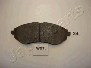 CHEVROLET гальмівні колодки передн.Aveo 05- JAPANPARTS PA-W07AF