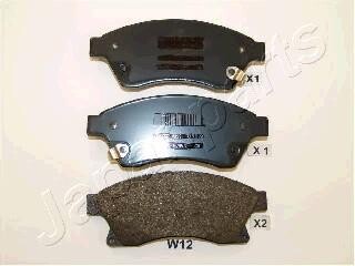 CHEVROLET гальмівні колодки передн.Aveo,Cruze,Opel Astra J 09- JAPANPARTS PA-W12AF (фото 1)