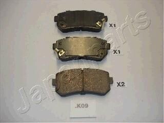 HYUNDAI гальмів. колодки задн. i30 07-,Kia Ceed, Carens 02- JAPANPARTS PP-K09AF