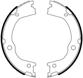HYUNDAI гальмівні колодки ручного гальма Santa FE 09- Jurid 362571J