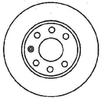 OPEL диск гальмівний передній KADETT E 1.0-1.3 Jurid 561142JC