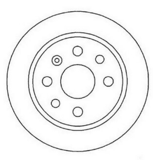 OPEL диск гальмівний задній Vectra B 95- 270 10 8 Jurid 561961JC (фото 1)