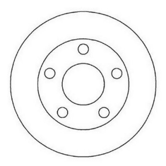 VW Диск тормозной задн.Passat 1.8/2.8 V6Audi A4 Jurid 562005JC (фото 1)