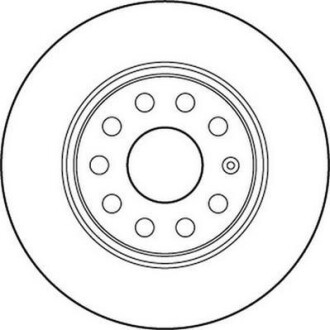 VW диск гальмівний перед.(вентил.) Audi A3 03-Golf V,Caddy III 04- Jurid 562237JC