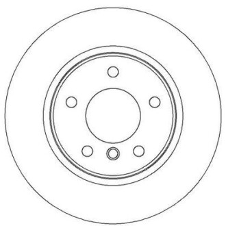 Гальмівний диск зад. BMW 1 (E81/E87)/3 (E90) (296*65,2) компл. 2шт Jurid 562310JC