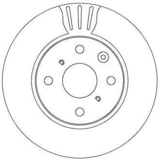 CITROEN диск гальмівний передн.C1,Peugeot 107/108,Toyota Aygo 05- Jurid 562311JC