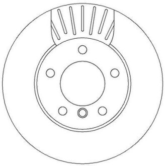 Гальмівний диск пер. BMW 1 (E81/E87) 03-13 (283,9*73,6) компл. 2шт Jurid 562313JC