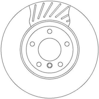 Гальмівний диск зад. BMW 3 (E46) 97-07 (320*60,3)компл. 2шт Jurid 562318JC