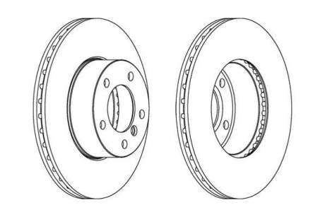 Гальмівний диск пер. BMW 1 (E81/E87)/3 (E90/E91/E93) (300*73,5) компл. 2шт Jurid 562342JC