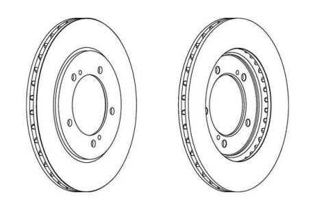SUZUKI диск гальмівний передн.Grand Vitara 98- Jurid 562445JC