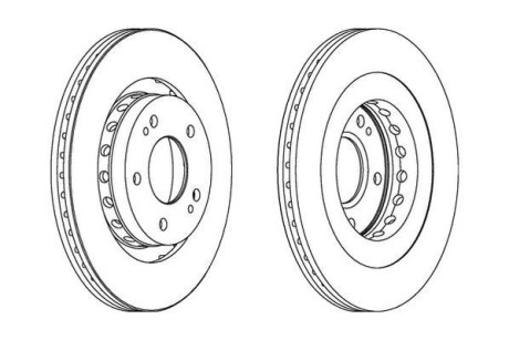 MITSUBISHI диск гальмівний передн.Airtrek,Outlander 03-,Citroen c-Crosser,Peugeot 4007 07- Jurid 562528JC