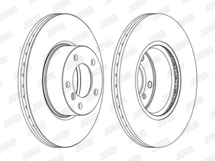 Гальмівний диск пер. BMW 3 (E90/F30/F80/E91/F31)/X1 (E84) (312*73,7) Jurid 562618JC-1