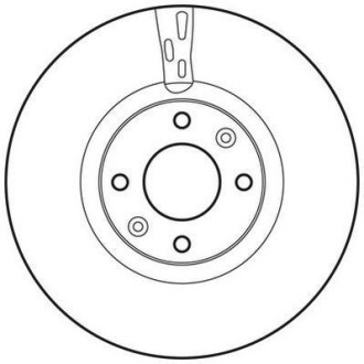 CITROEN диск гальмівний передн.C4,DS4,DS5, Peugeot 308,3008,5008 Jurid 562641JC