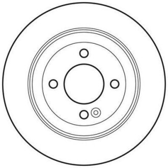 HYUNDAI гальмівний диск задн.Solaris 10-,Kia Rio III 11- Jurid 562764JC
