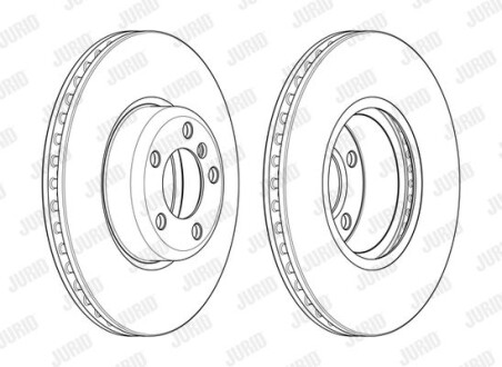 Гальмівний диск пер. BMW 1 (F20)/3 (F30/F31/F80) 11-19 (340*73,2) Jurid 562979JC-1