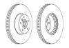Гальмівний диск пер. BMW 5 (E60/E61)/6 (E63/E64) 01-10 (348*77) Jurid 563045JC-1 (фото 1)