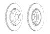 Гальмівний диск зад. BMW 5 (E60/E61)/6 (E63/E64) 01-10 (345*63) компл. 2шт Jurid 563069JC (фото 1)