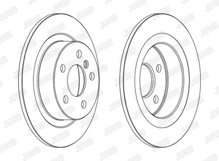 BMW Гальмівний диск 1 (F40) 118 i 19-, 2 Active Tourer (F45) 214 d 14-18, X1 (F48) sDrive 18 i 15- Jurid 563190JC (фото 1)