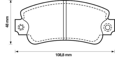 FIAT колодки гальмівні передні PANDA 82-,REGATA 83-,UNO Jurid 571464J