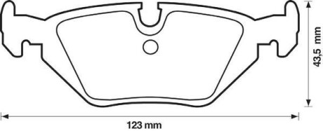 BMW гальмівні колодки задні 3 E36,Z3/4 90- Jurid 571527J