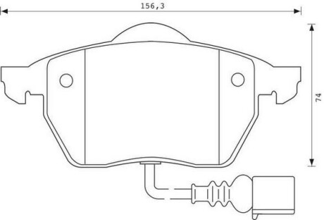 VW гальмів.колодка передн.Audi A3,Skoda Octavia,Golf IV 96- Jurid 571984J (фото 1)