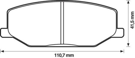 SUZUKI Колодки тормозні передн. Jimny 98- Jurid 572226J