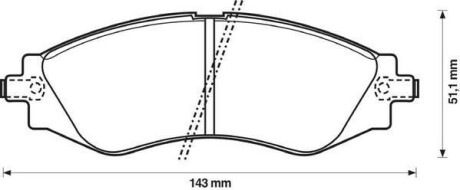 CHEVROLET гальмівні колодки передн.Lacetti, Epica 2.0 Jurid 572407J