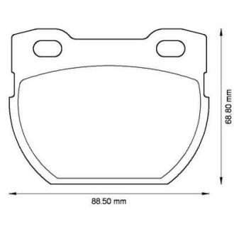 LANDROVER гальмівні колодки задн.Defender 90- Jurid 572494J