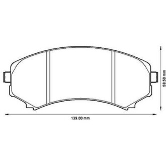 Гальмівні колодки пер. Mitsubishi Grandis 04-11/Pajero 90- (sumitomo) Jurid 572497J