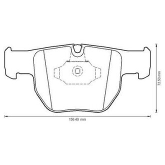 LANDROVER гальмівні колодки передн. Range Rover III 02- Jurid 572507J