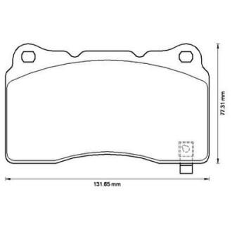 Гальмівні колодки пер. Megane 08-Model S/X 12- (Brembo) Jurid 572508J