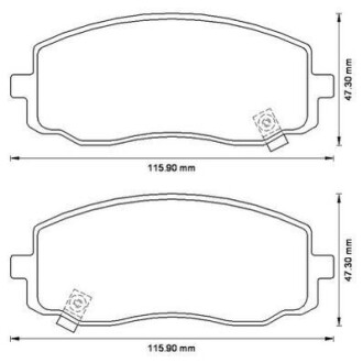 HYUNDAI гальмівні колодки передн. I10, KIA Picanto Jurid 572526J