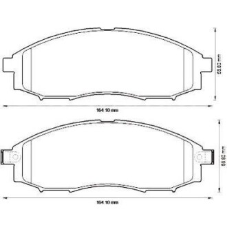 NISSAN гальмівні колодки передн. Navara 02- Jurid 572551J