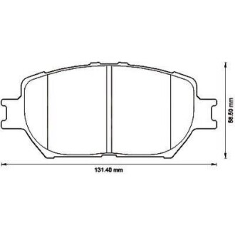 TOYOTA гальмівні колодки передн. Camry 01- Jurid 572553J